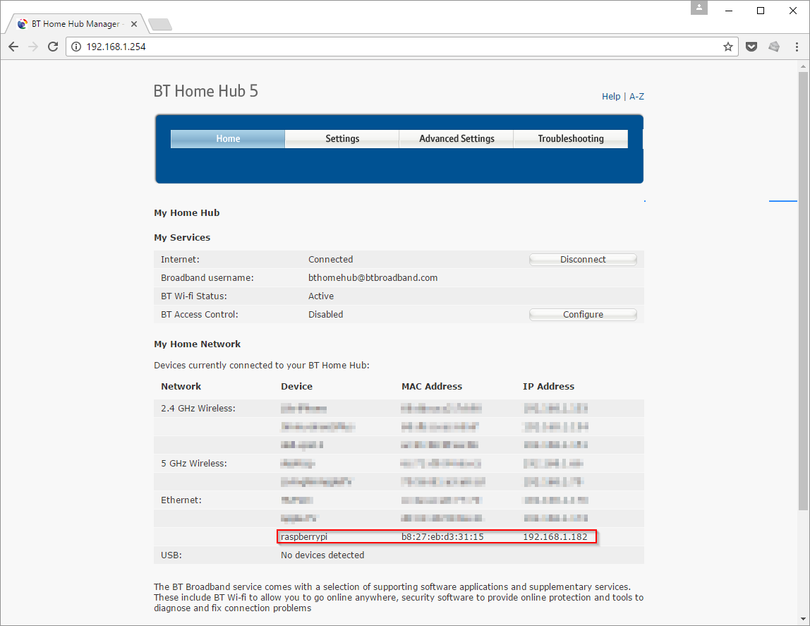 DHCP lease allocation table